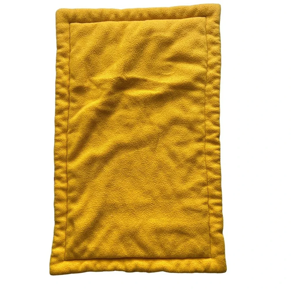 Doggy Bed Puppy Print Fleece Double Sided Homemade 23 x 34 in
